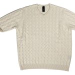 Sweater cashmere Cable White image 2