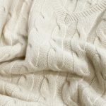 Sweater cashmere Cable White image 4