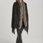 Cape Double Antra/Grey with SAGA fox fur image 3