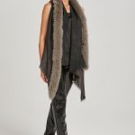 Cape Double Antra/Grey with SAGA fox fur image 4