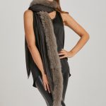 Cape Double Antra/Grey with SAGA fox fur image 5