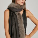 Cape Double Antra/Grey with SAGA fox fur image 2